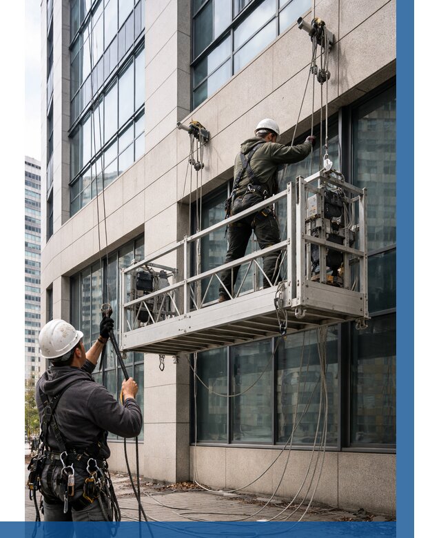 Монтаж и подъем фасадной люльки в Арсеньеве от 12336 р. | ВЫСОТНИК-Рсн