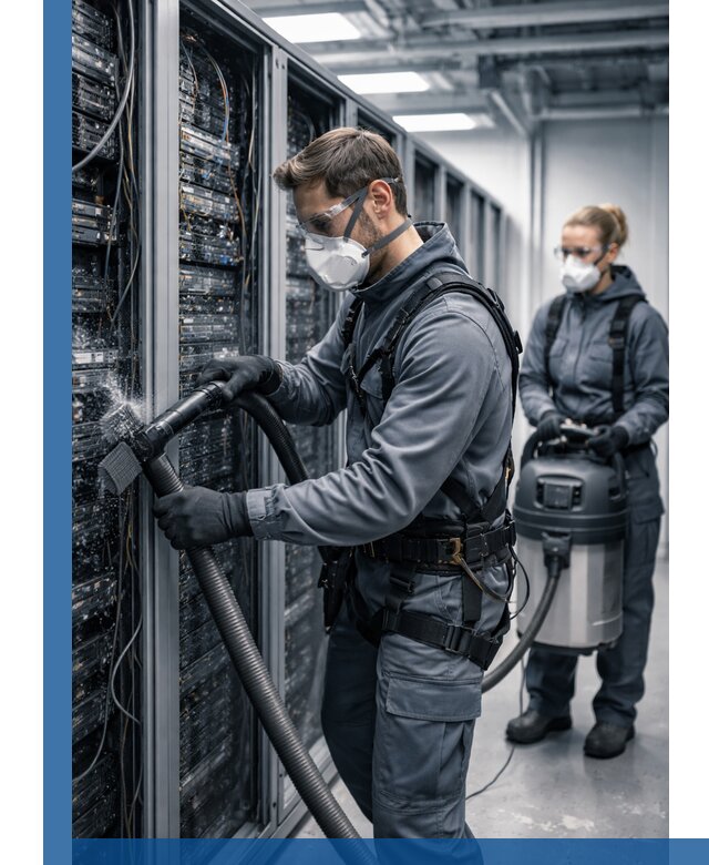 Обеспыливание серверной комнаты в Арсеньеве, профессиональная очистка