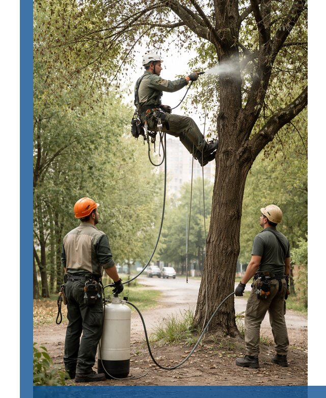 Обработка деревьев от вредителей в Арсеньеве профессиональная защита