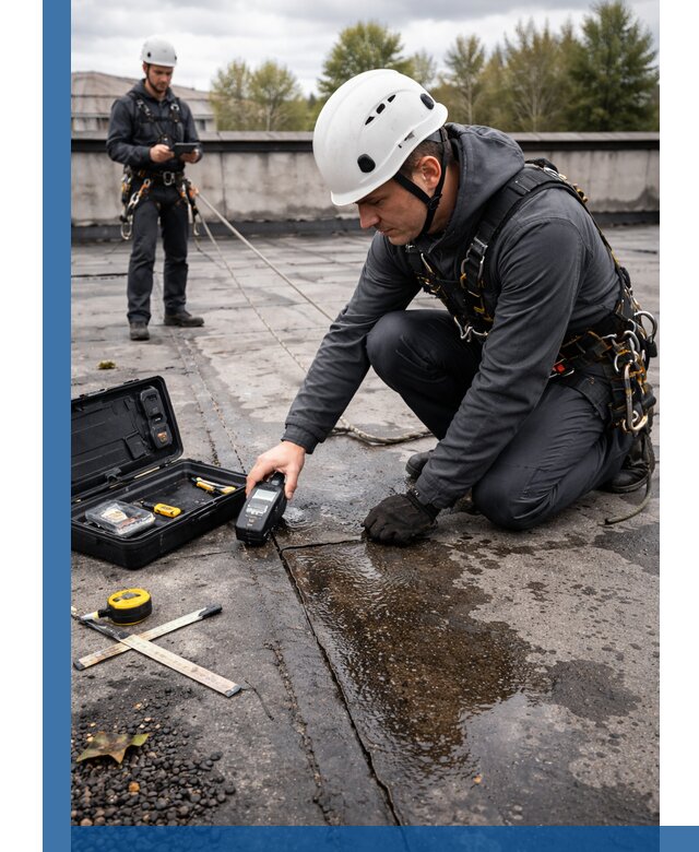 Обследование кровли на протечки и выявление дефектов в Арсеньеве