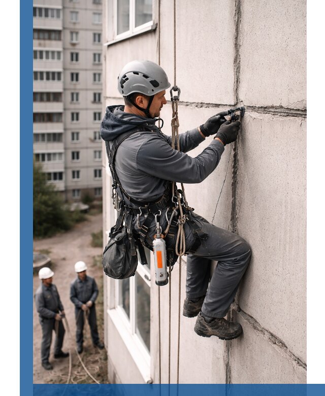 Обследование межпанельных швов и герметизация в Арсеньеве
