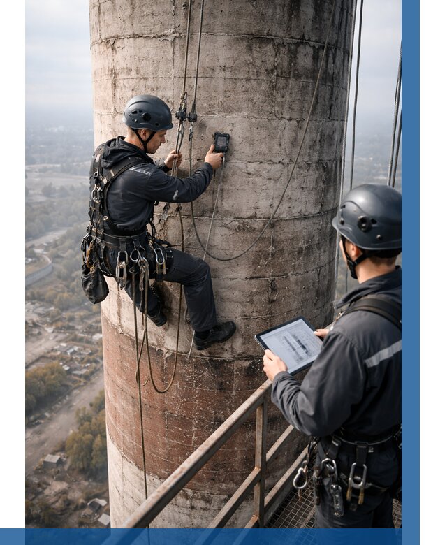 Обследование дымовой трубы в Арсеньеве от 8224 р. | ВЫСОТНИК-Рсн